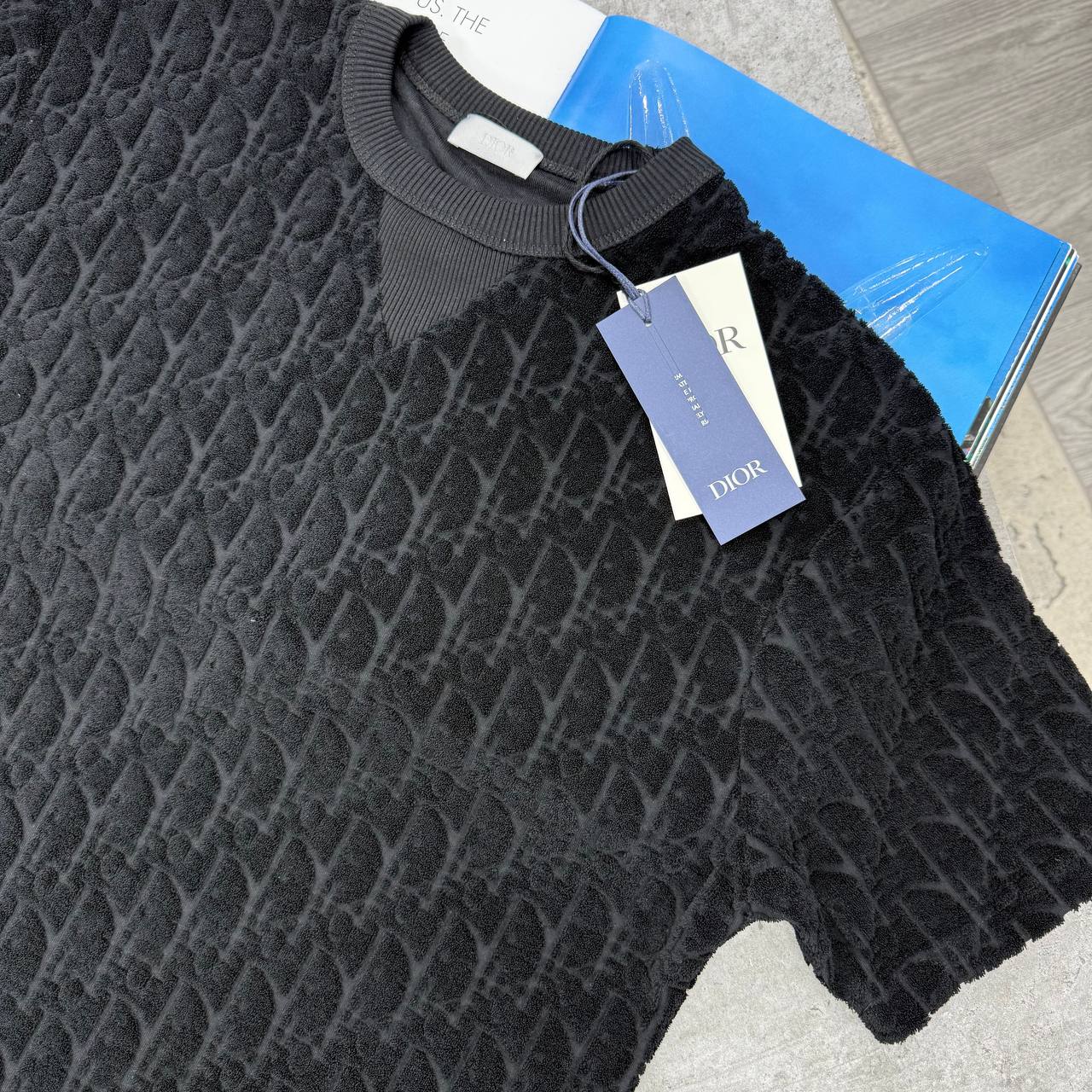 CD OBLIQUE TSHIRT - BLACK