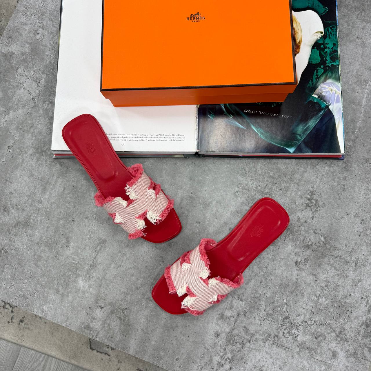 H ORAN FRINGE SANDALS - ROSE GRENADE