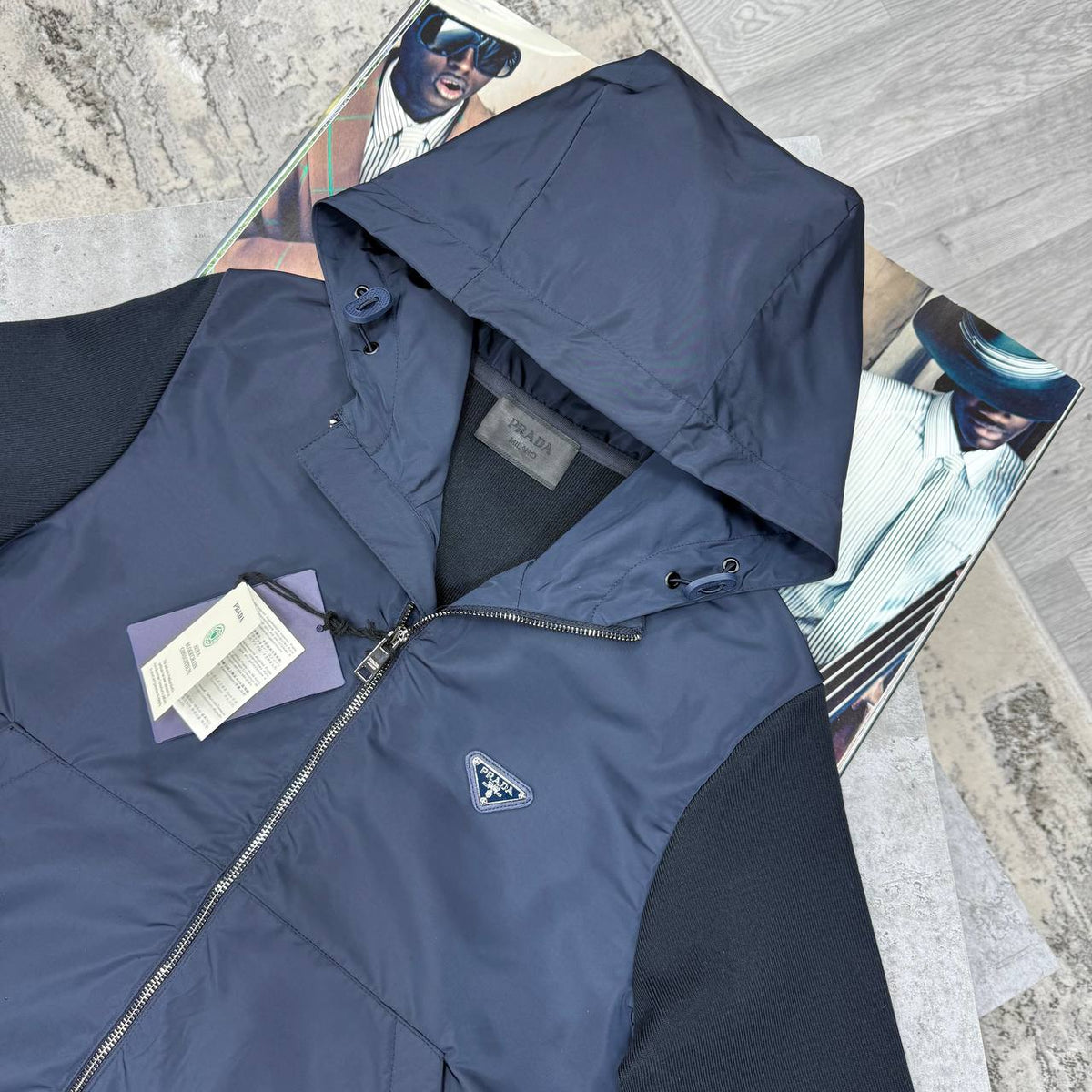 PDA CARDIGAN JACKET - NAVY