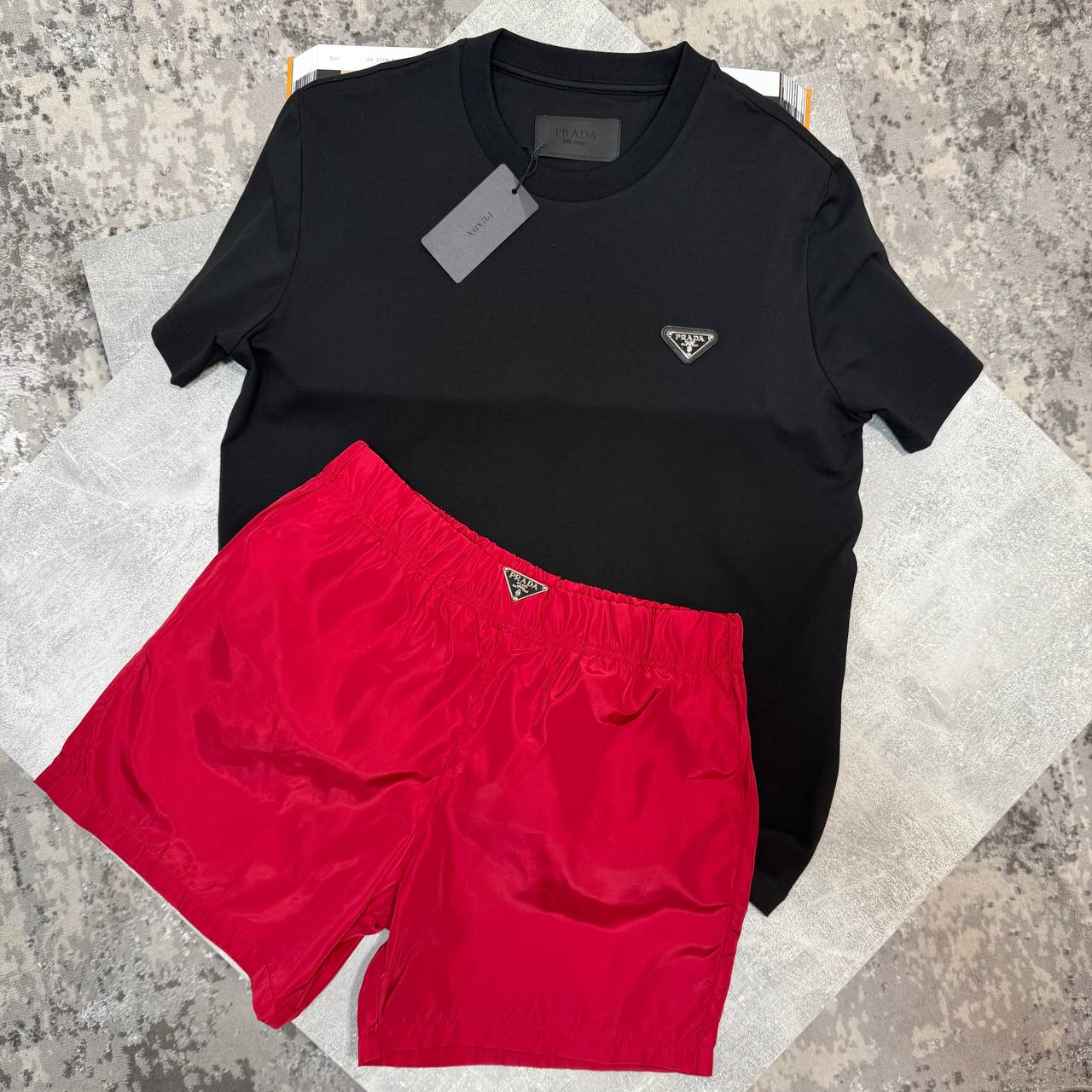 PDA SWIM SHORTS - RED