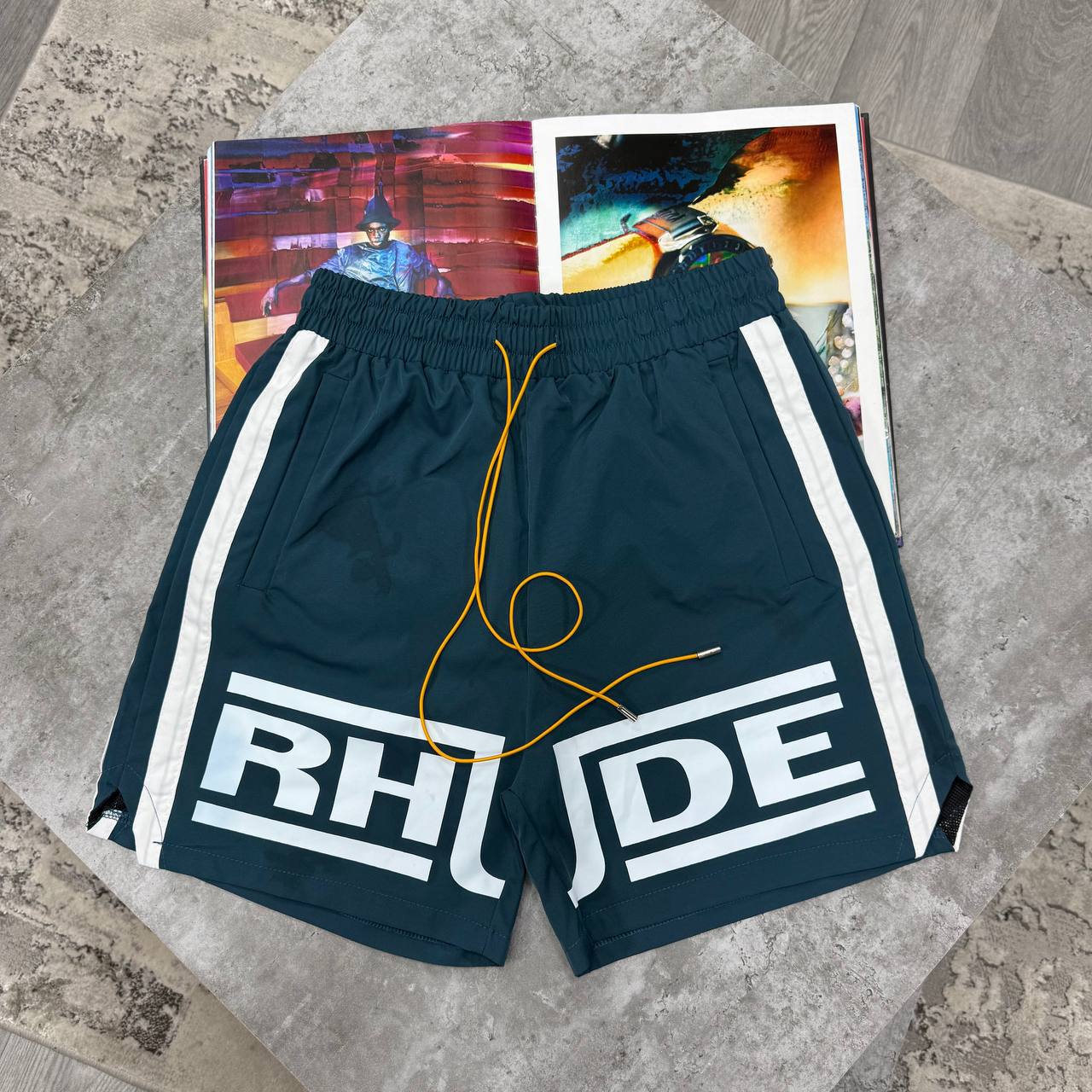 RHU TRACK SHORTS - GREEN