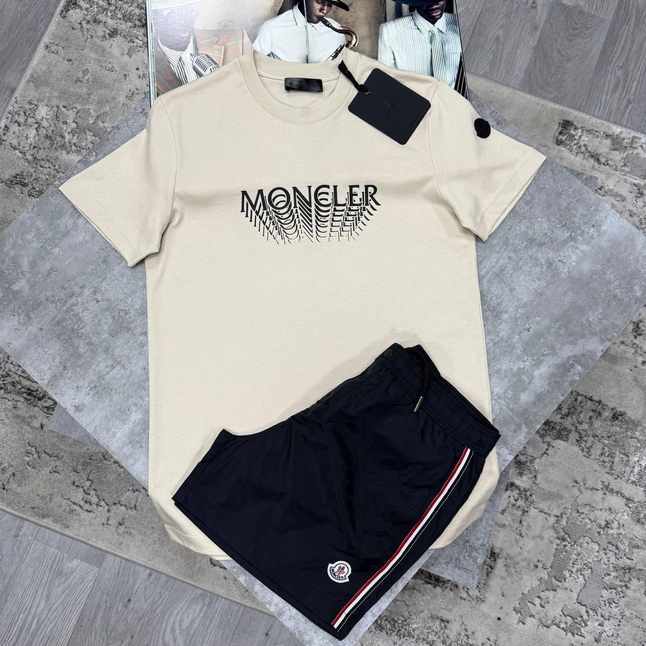 MNCLR ILLUSION TSHIRT - BEIGE