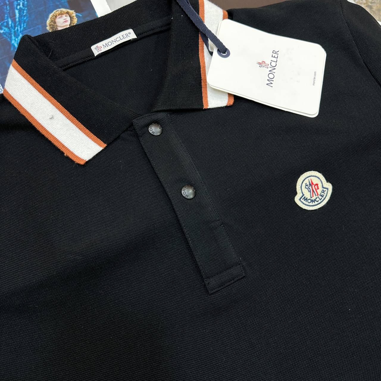 MNCLR COTTON POLO - BLACK