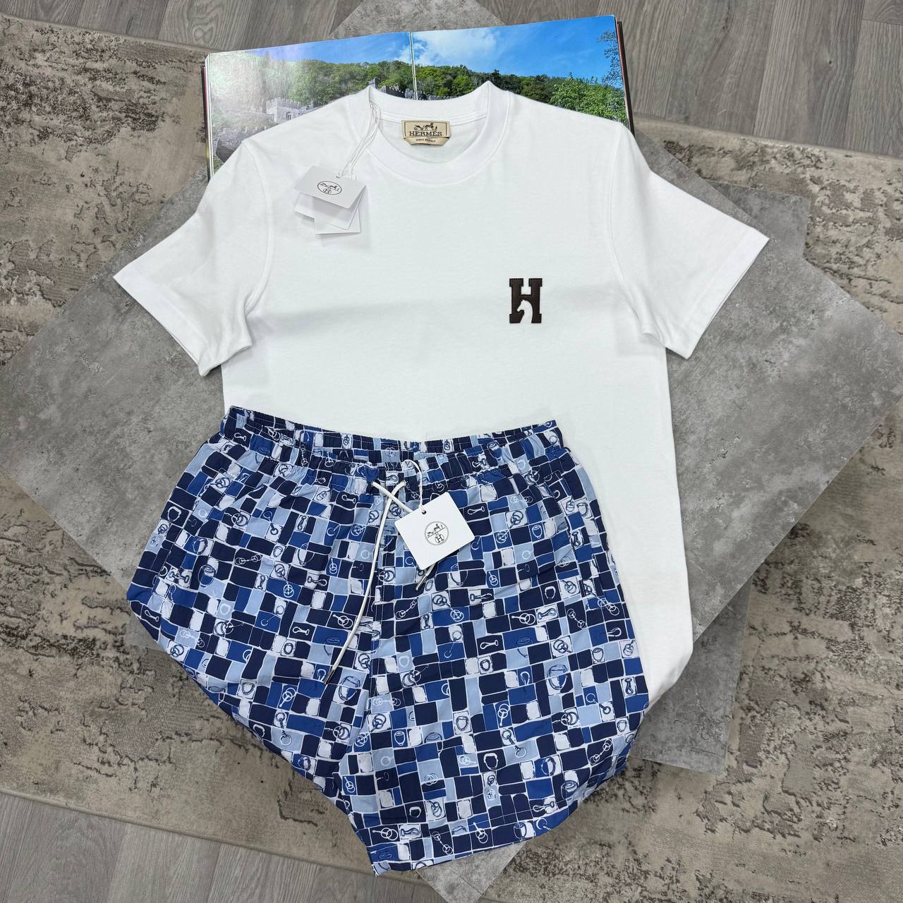 H SWIM SHORTS - BLUE