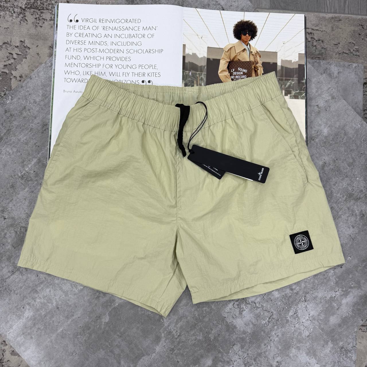 SI NYLON SWIM SHORTS - BEIGE