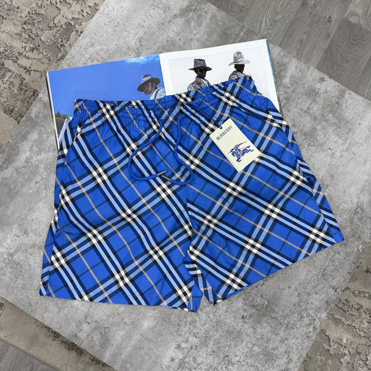 BBR CHECK SWIM SHORTS