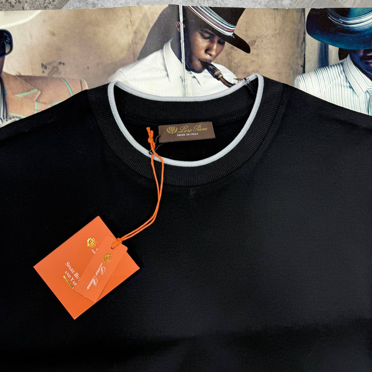 LORO PIQUÉ TSHIRT - BLACK