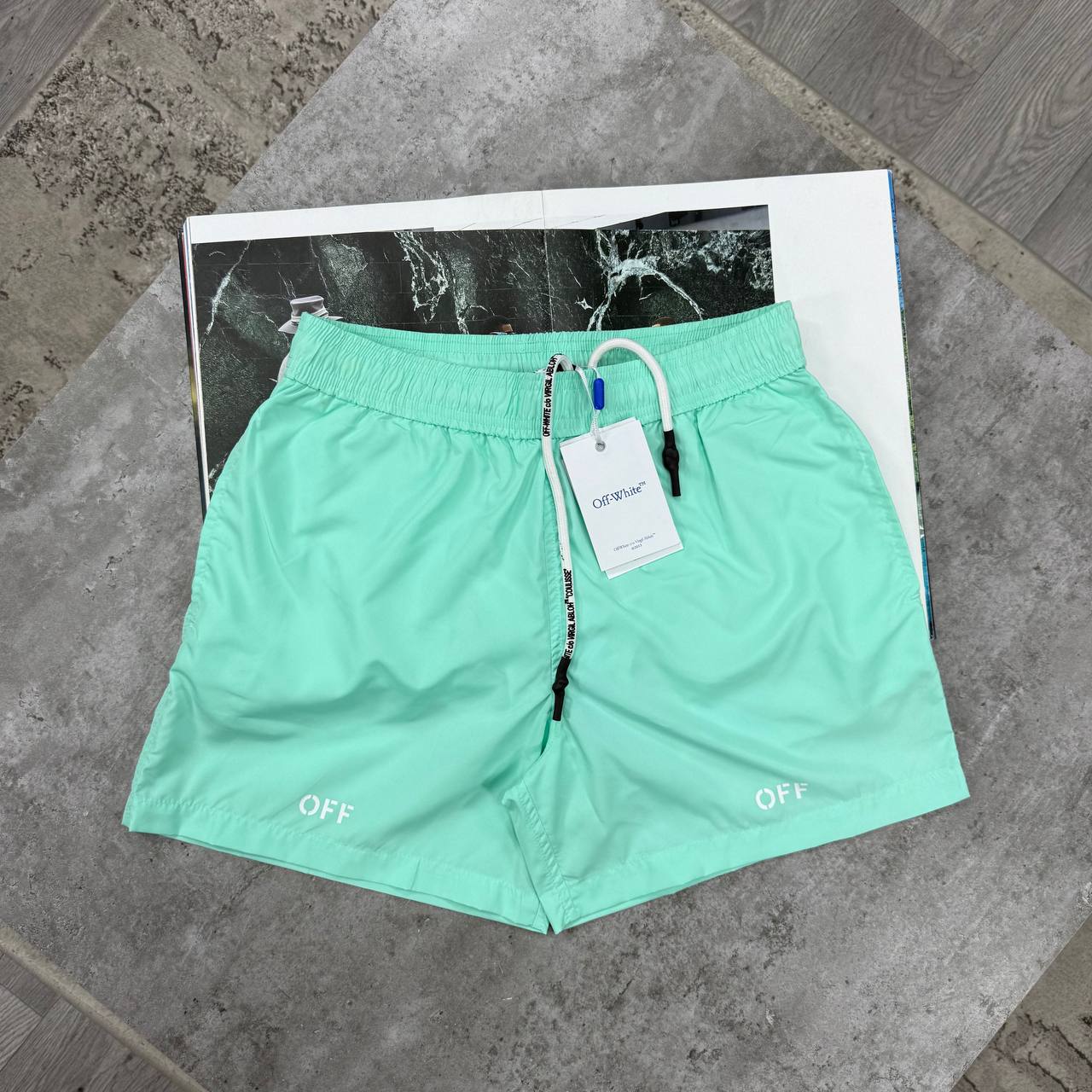 OW SWIM SHORTS - LIGHT GREEN