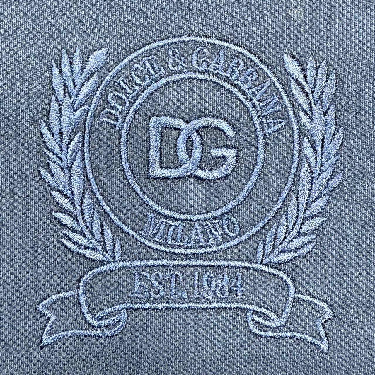 D&G EMBROIDERED LOGO TSHIRT - NAVY