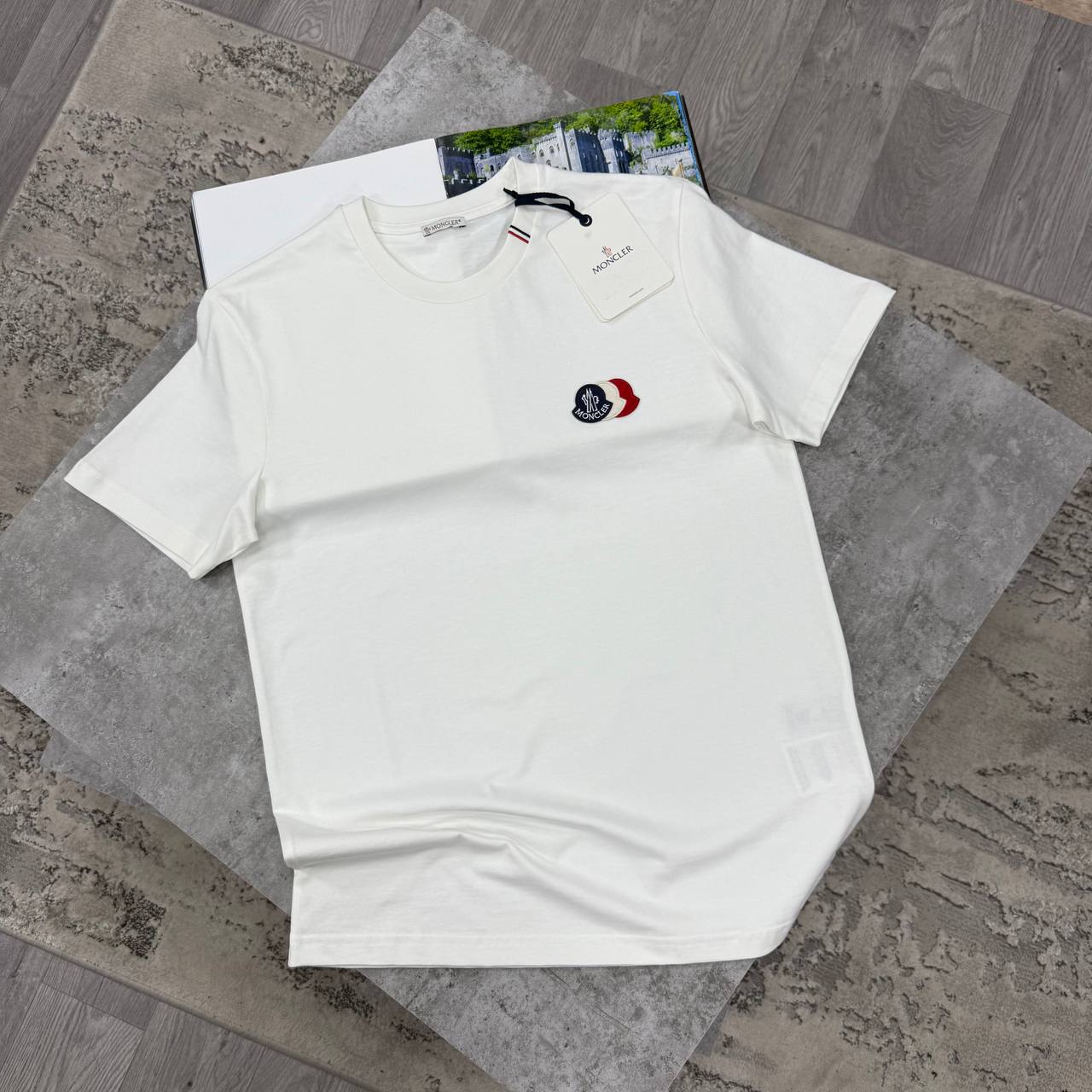MNCLR TRIPLE LOGO TSHIRT - WHITE