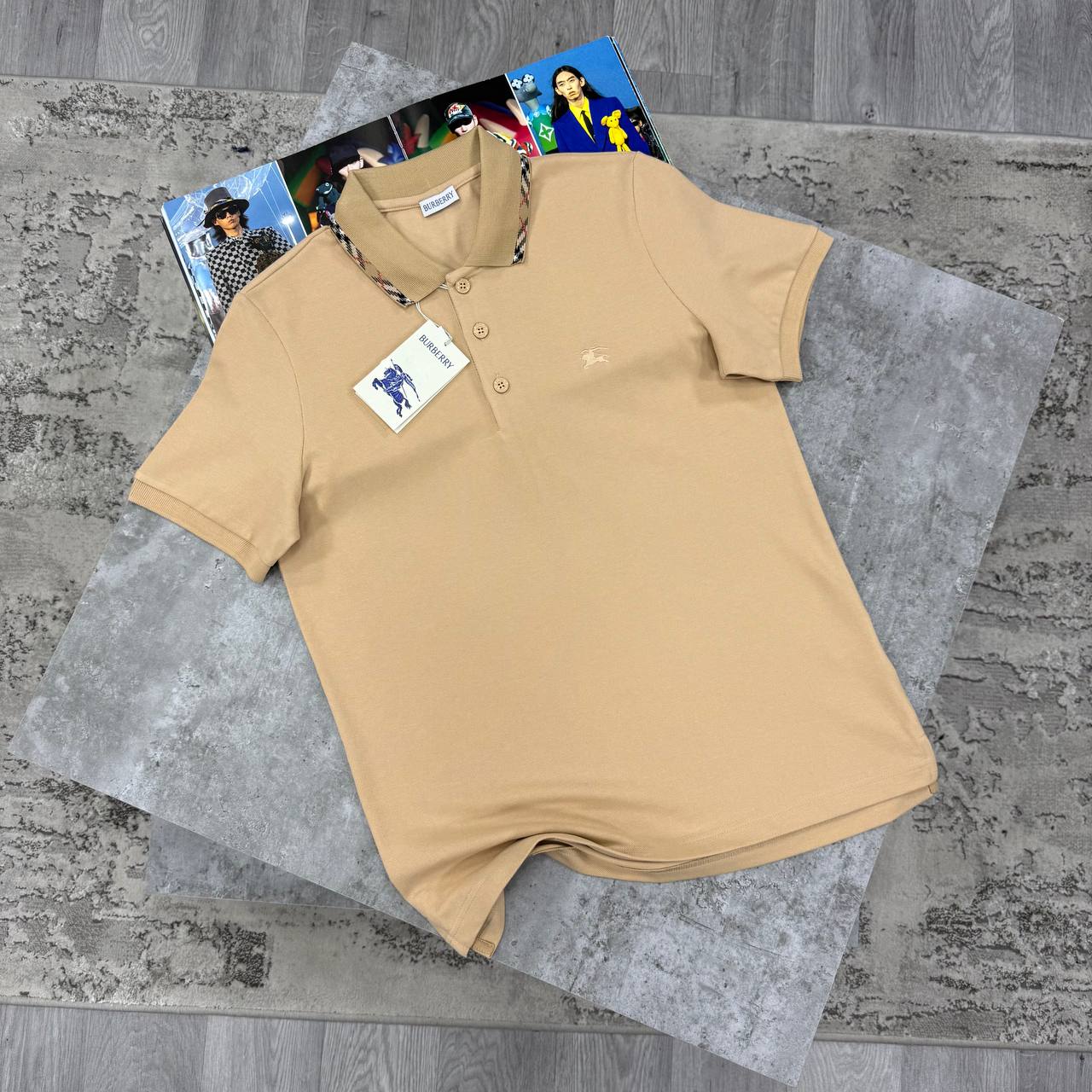 BBR COTTON POLO - BEIGE