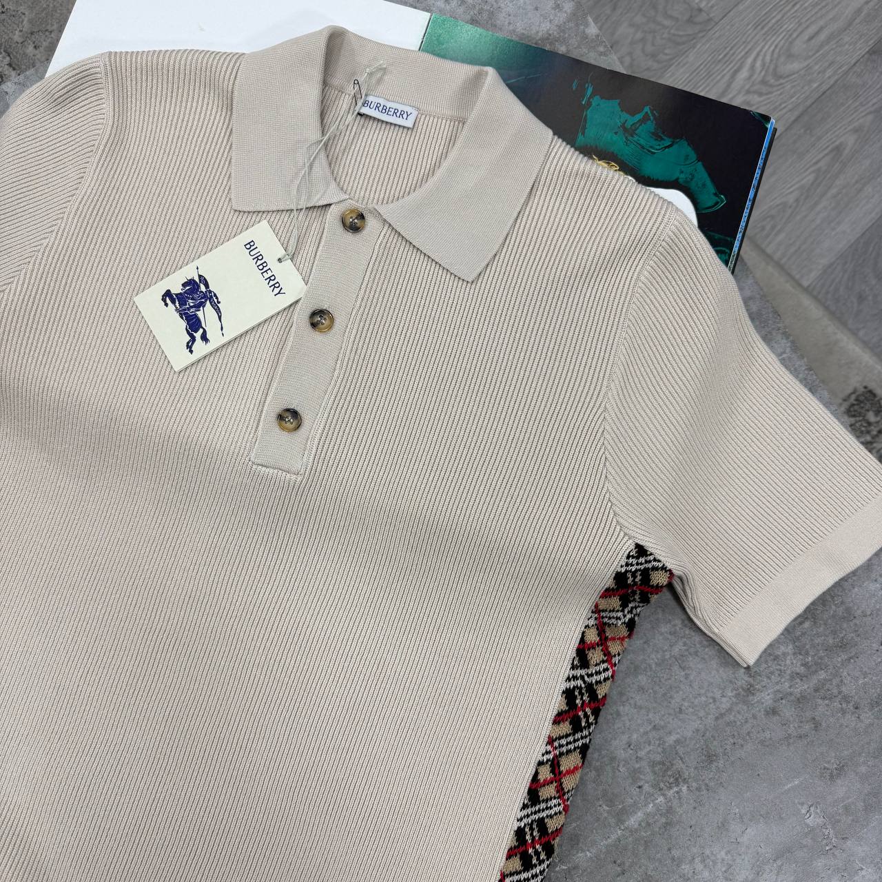 BBR KNITTED POLO - BEIGE