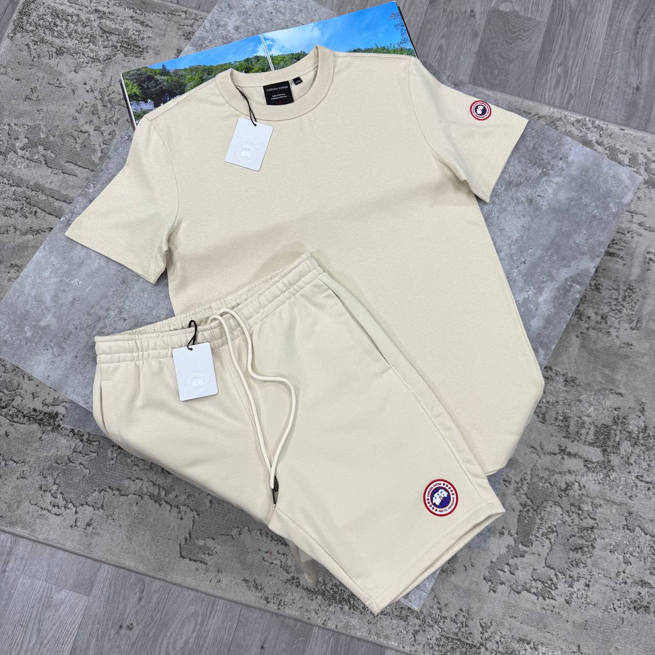 CG SHORT SETS - BEIGE