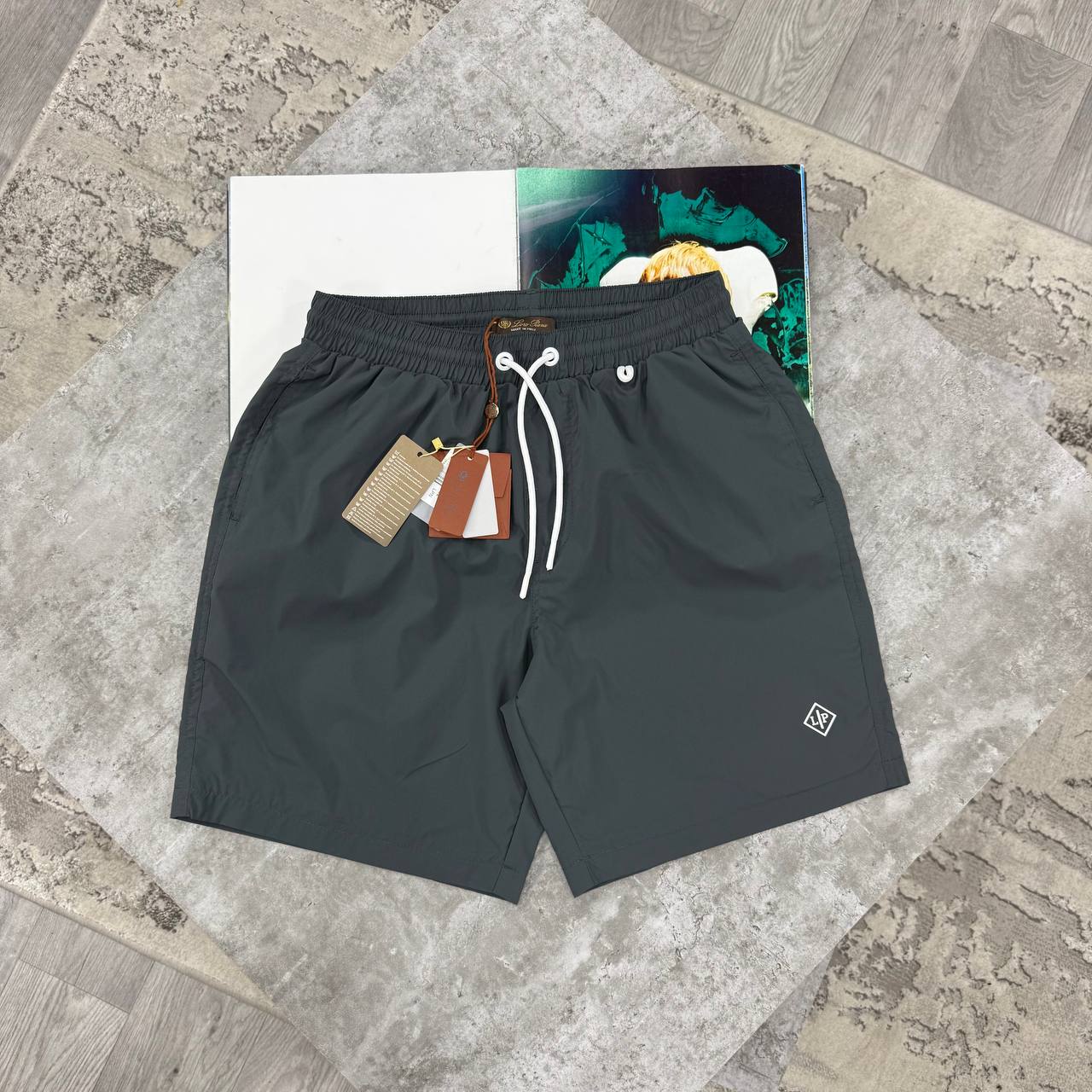LORO SWIM SHORTS - ANTHRACITE