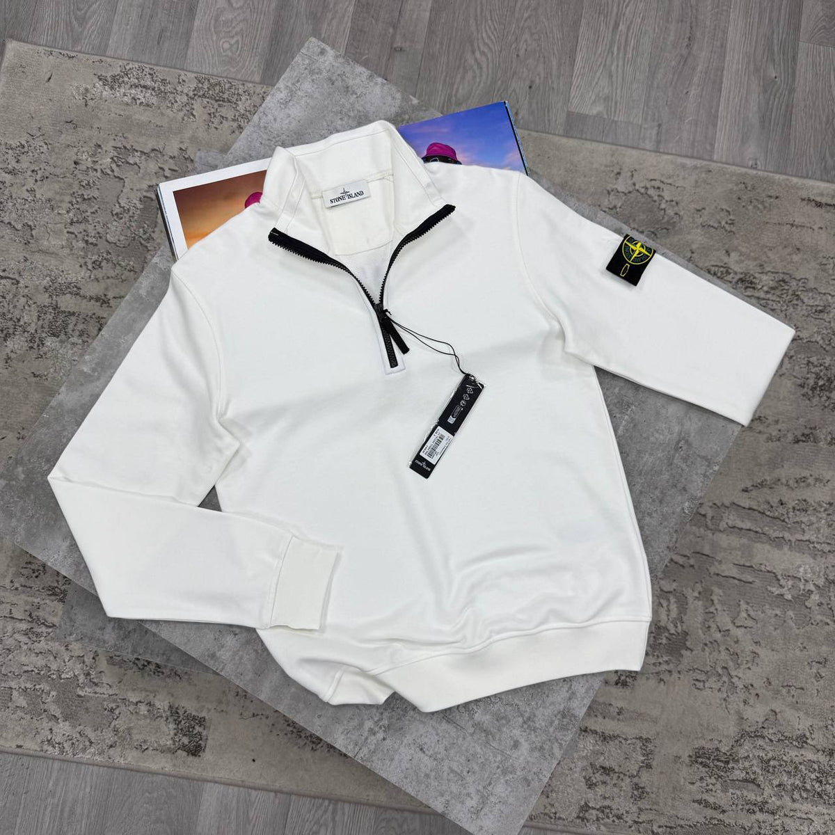 SI HALF ZIP JUMPER - WHITE