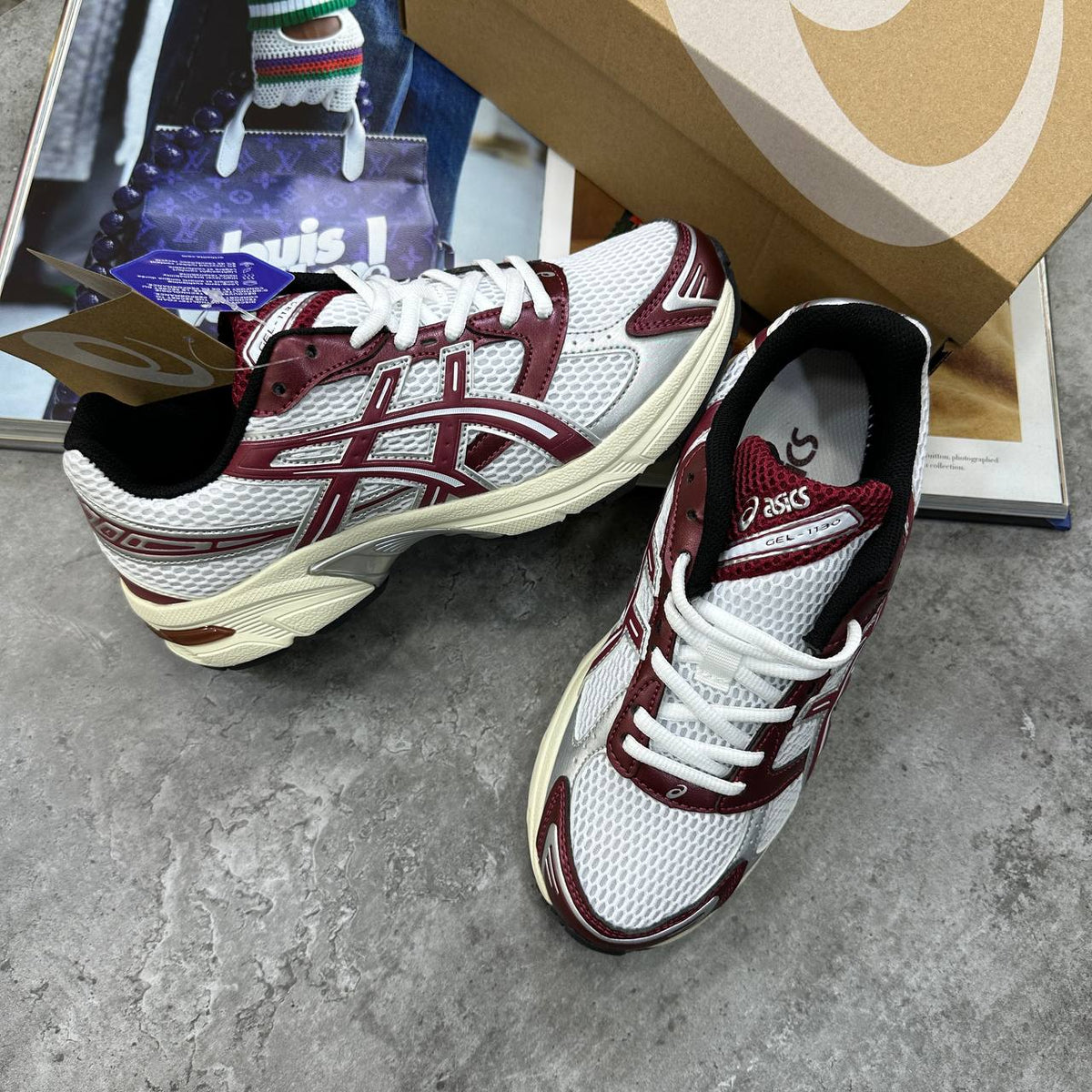 ACS LADIES TRAINERS - WHITE/MAROON