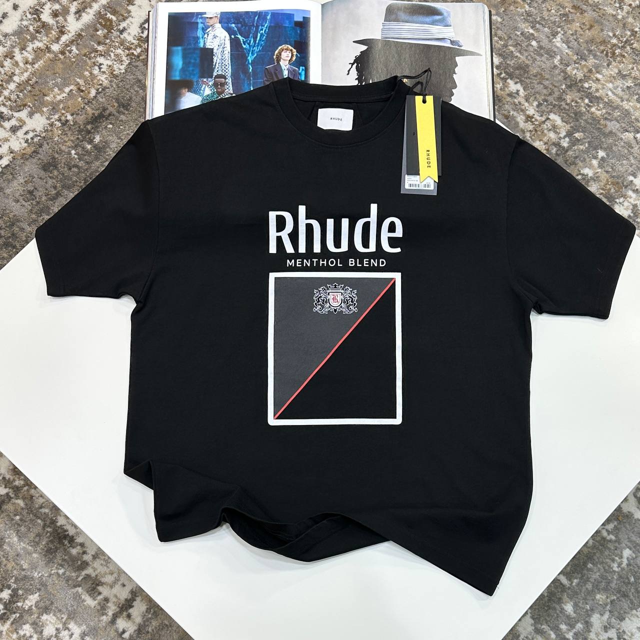 RHU MENTHOL TSHIRT - BLACK