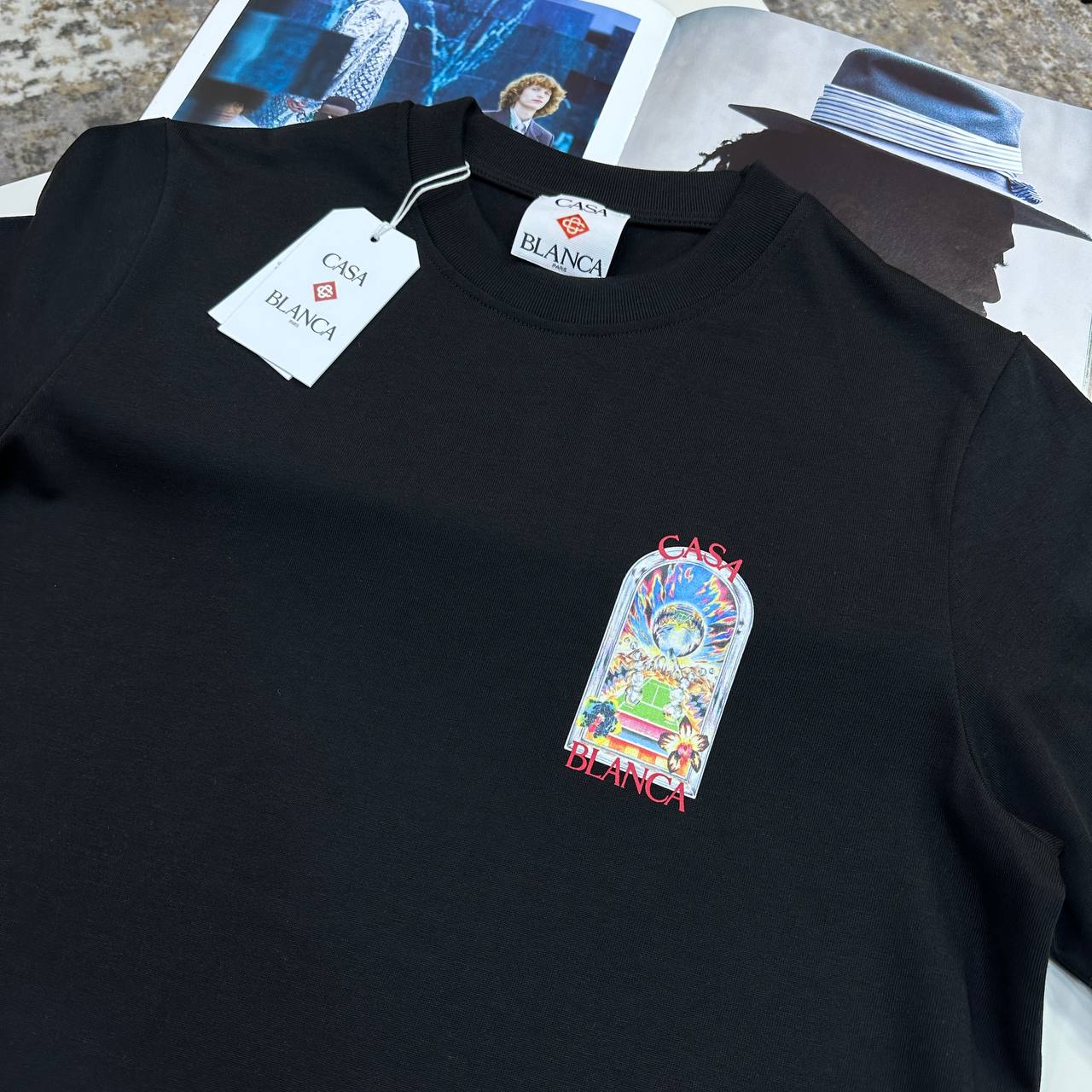 CB TENNIS LANDSCAPE TSHIRT - BLACK