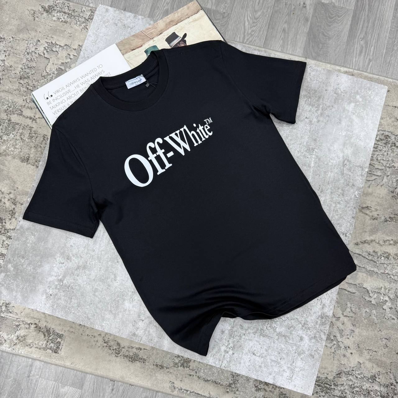 OW GRAPHIC ARROW PRINT TSHIRT - BLACK