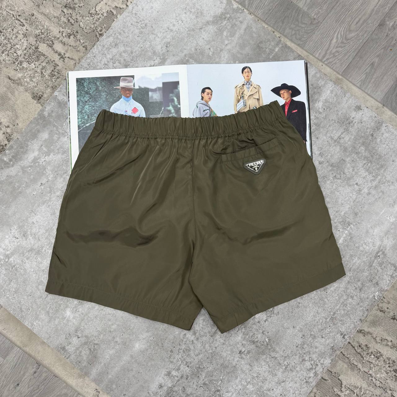 PDA RE-NYLON SHORTS - OLIVE