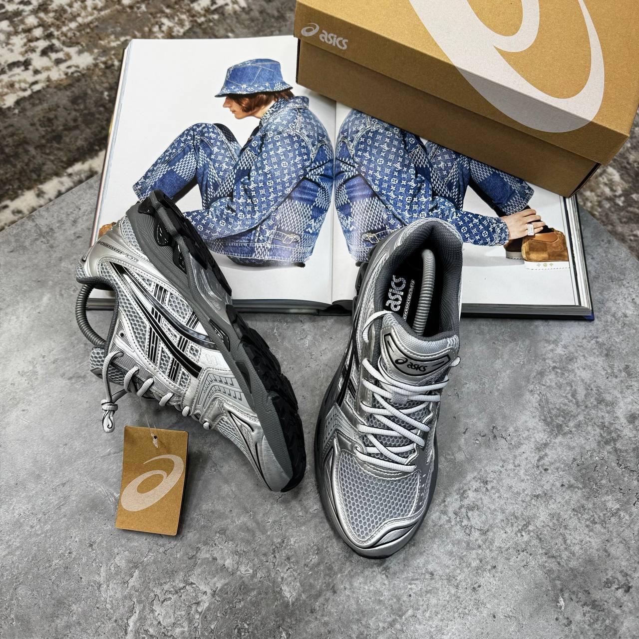 ACS GEL TRAINERS - PURE SILVER / BLACK