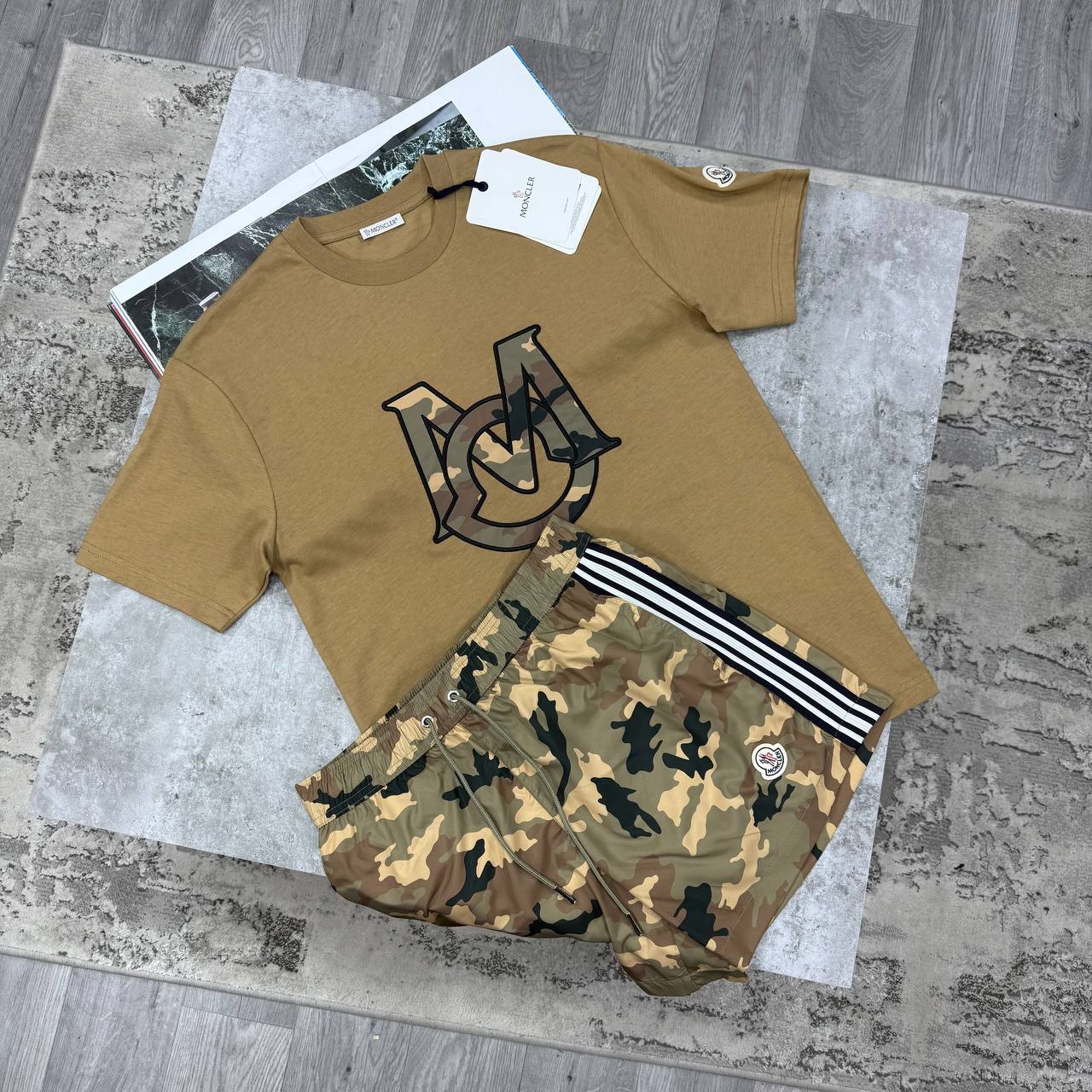 MNCLR CAMOUFLAGE SHORT SETS - BROWN