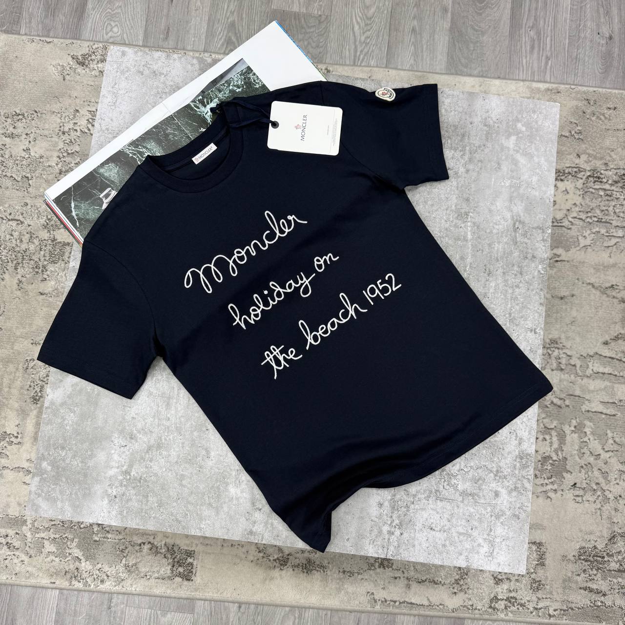 MNCLR CALLIGRAPHY TSHIRT - NAVY