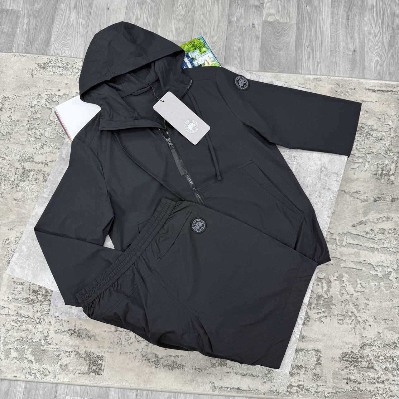 CG WIND JACKET SHORT SETS - BLACK