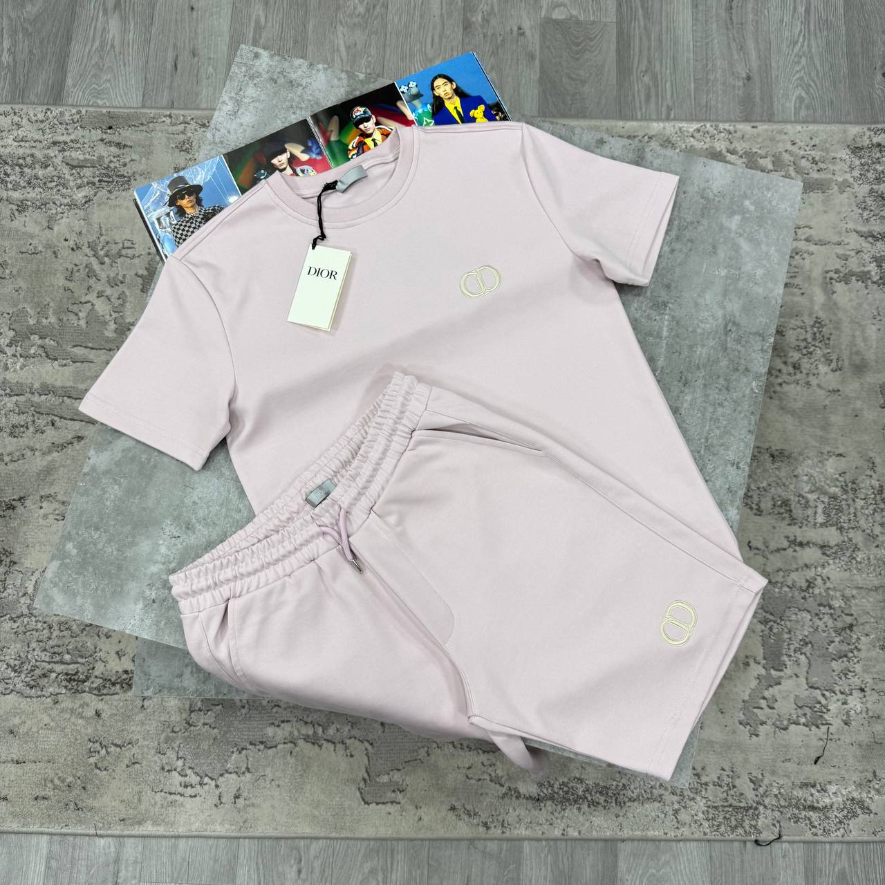 CD ICON SHORT SETS - LIGHT PINK