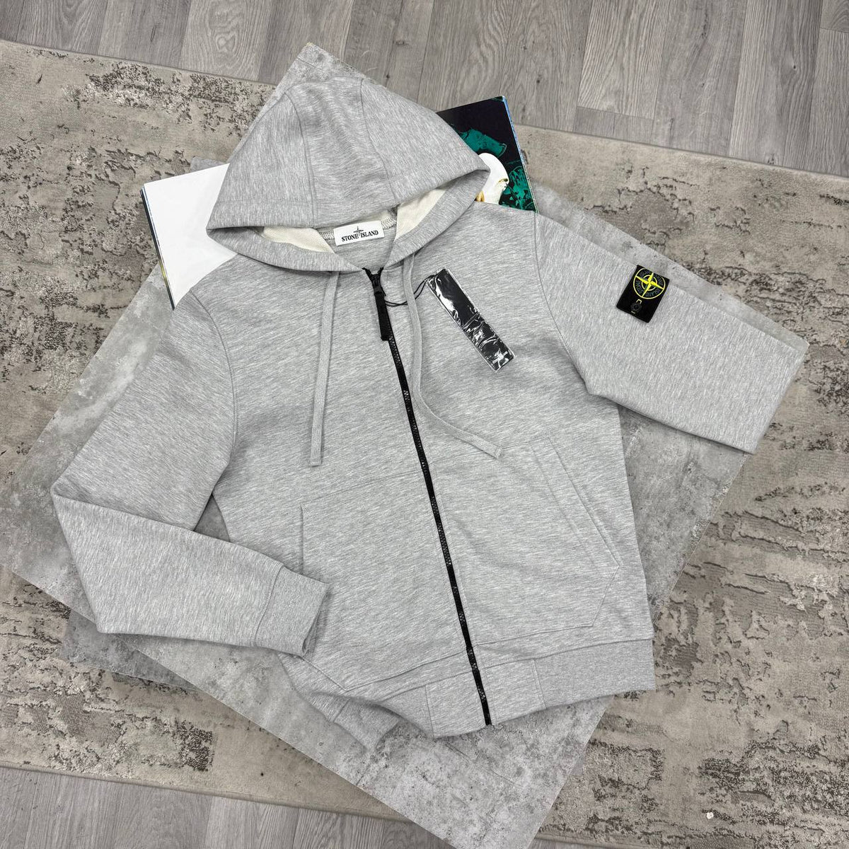 SI ZIP UP HOODIE - GREY