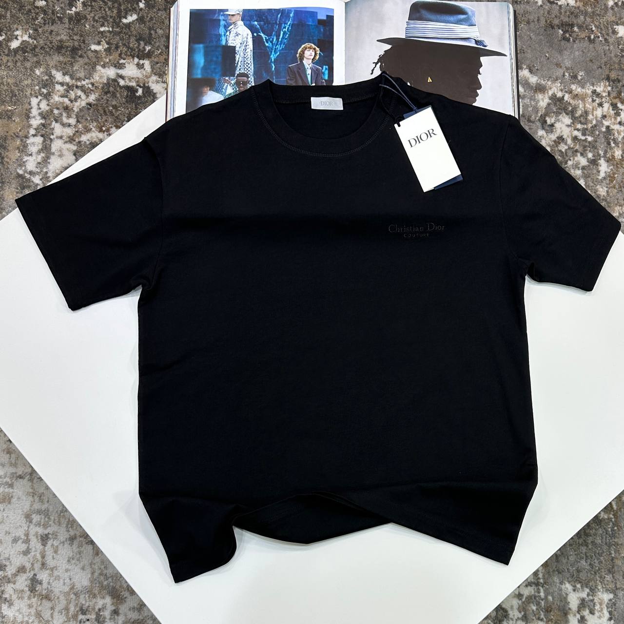 CD COTTON TSHIRT - BLACK