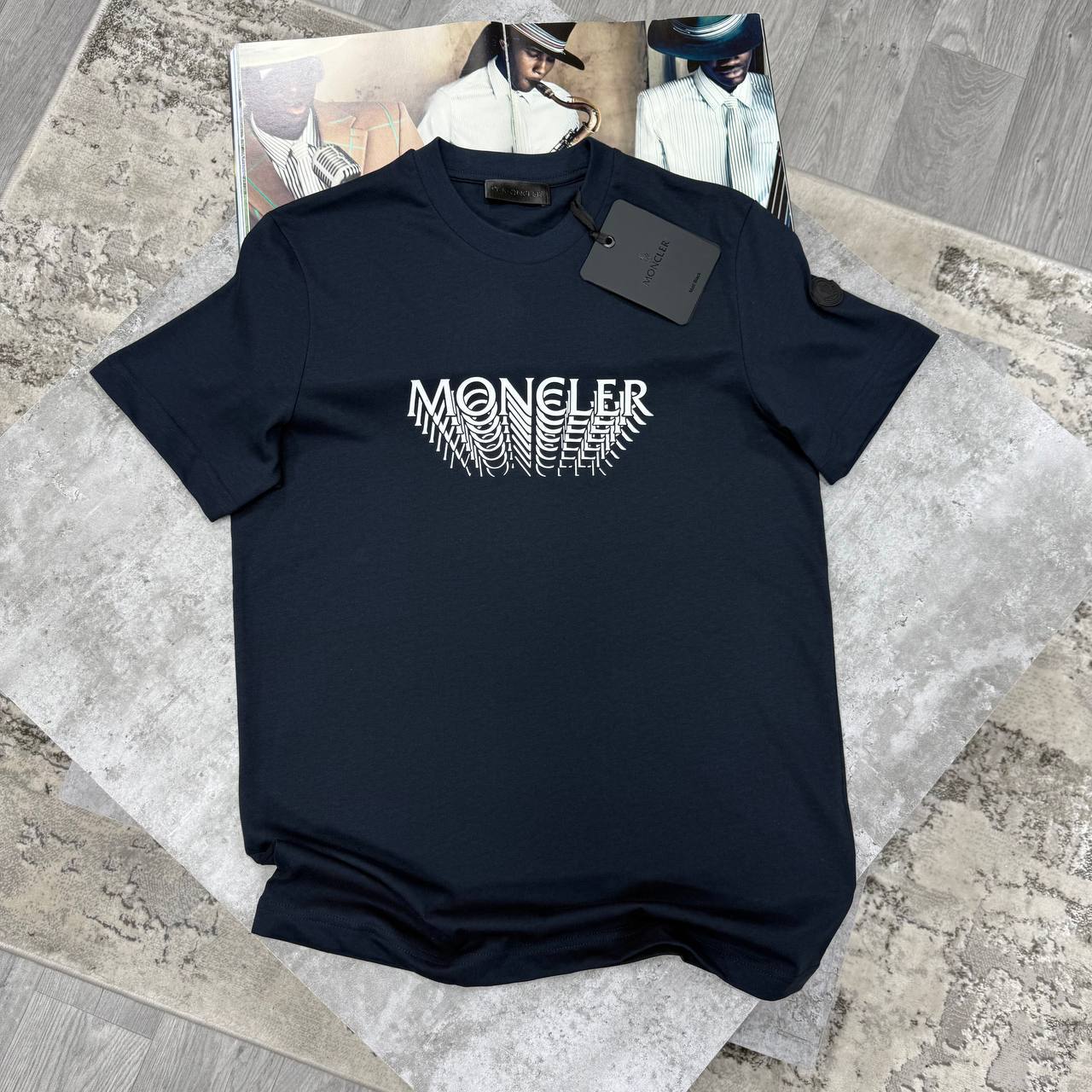 MNCLR ILLUSION TSHIRT - NAVY