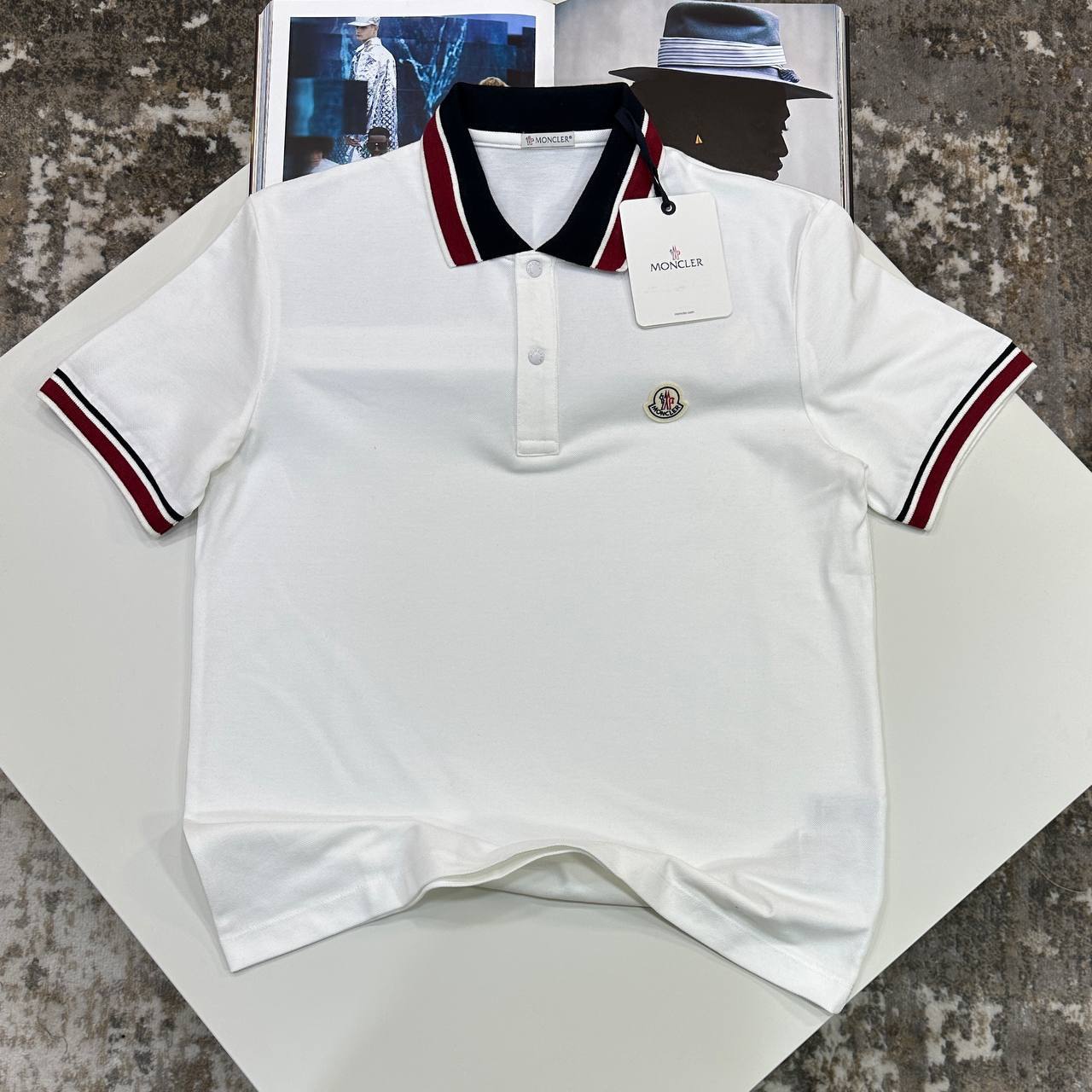 MNCLR PATCH LOGO POLO - WHITE