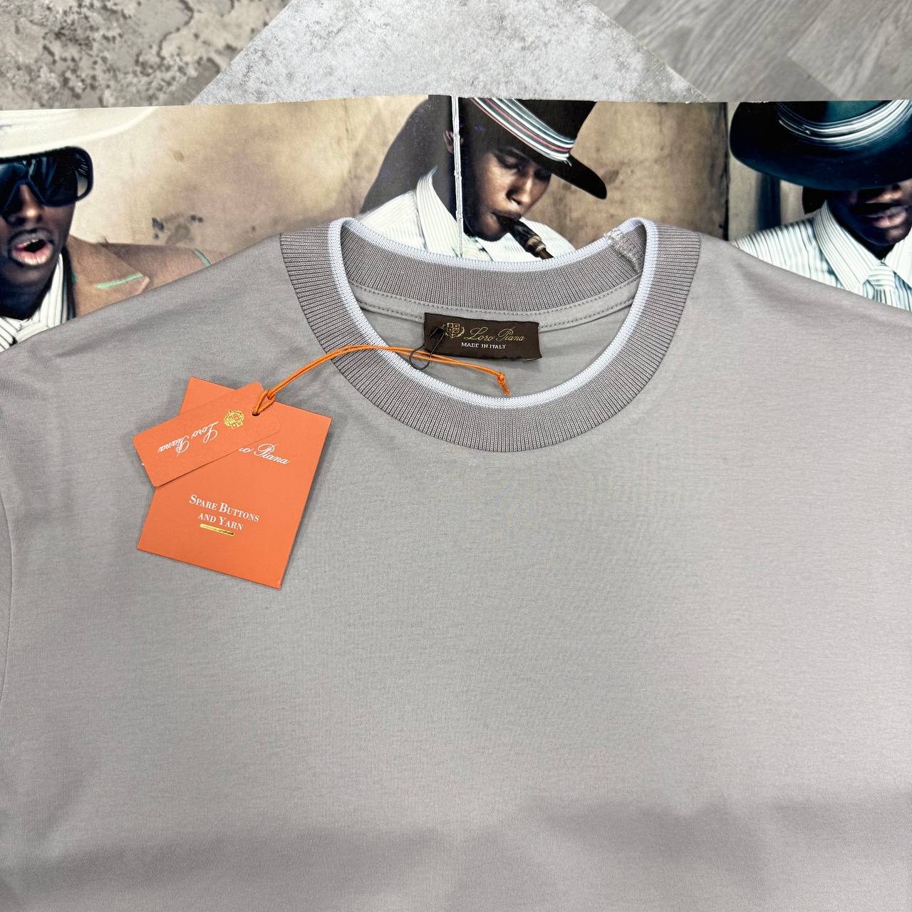 LORO PIQUÉ TSHIRT - GREY