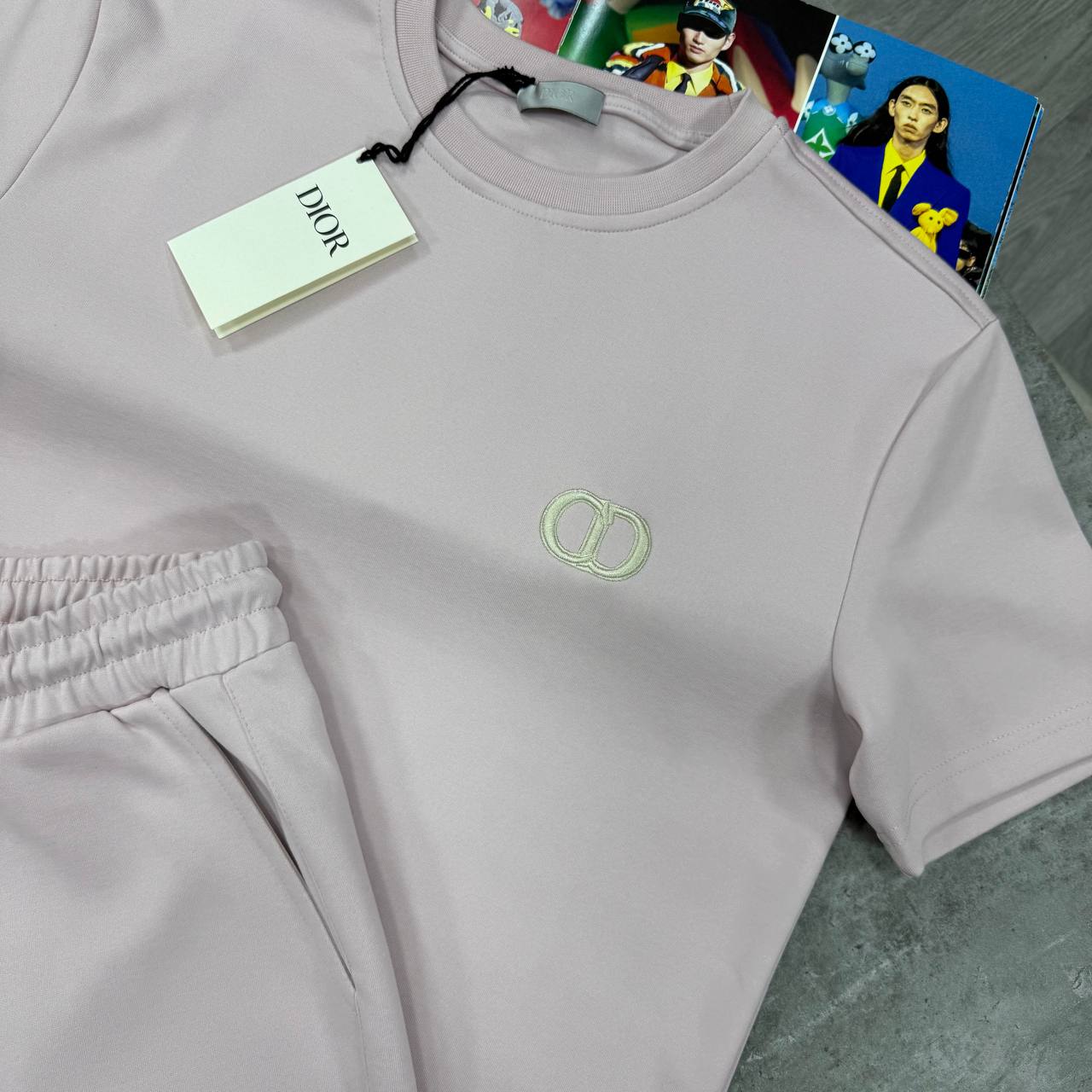 CD ICON SHORT SETS - LIGHT PINK