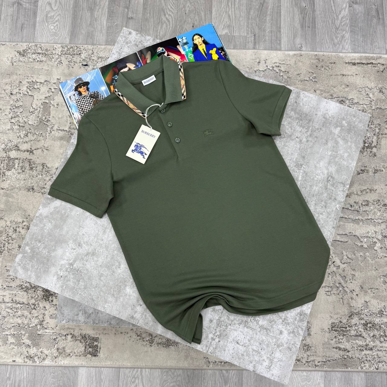 BBR COTTON POLO - OLIVE