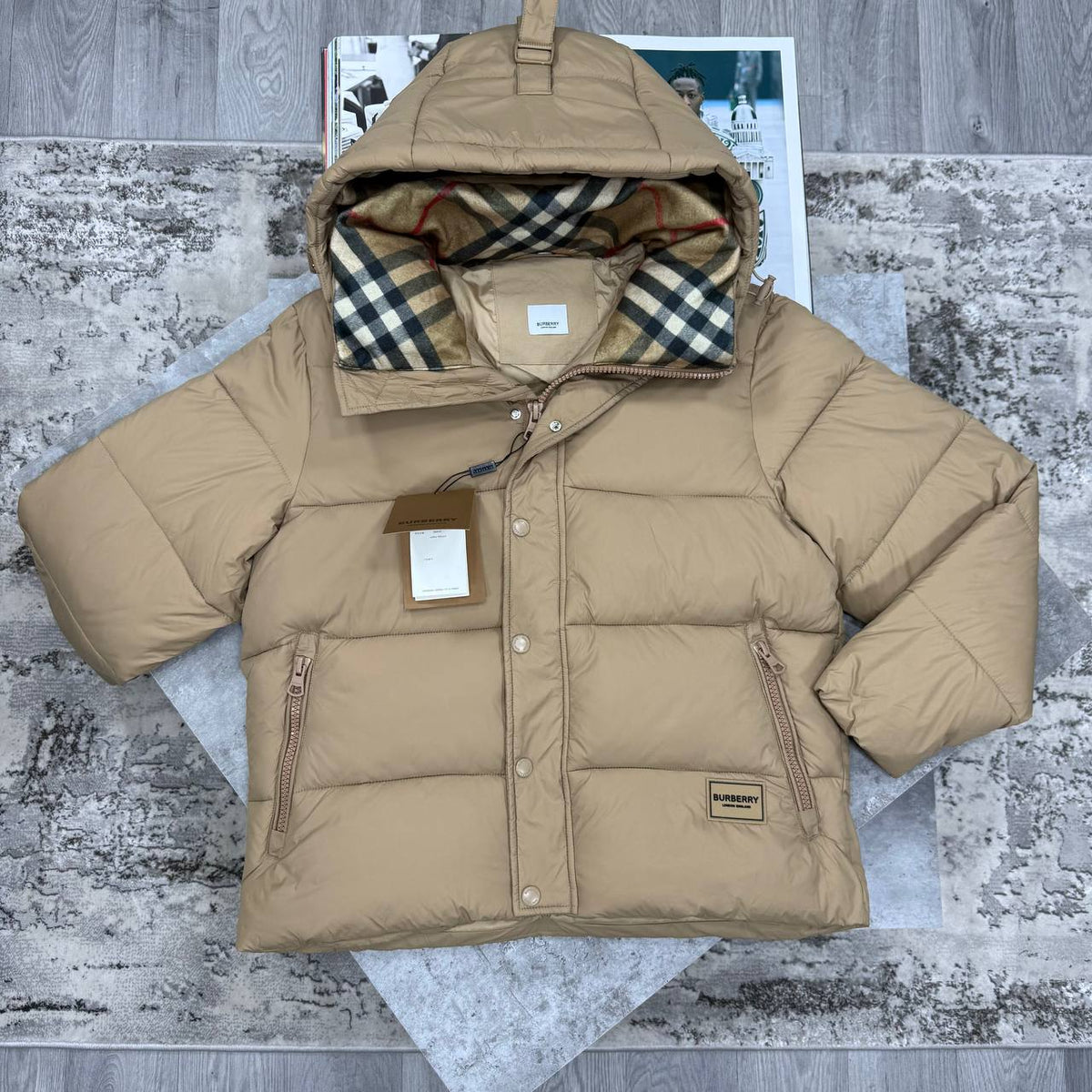 BBR HALSBY PUFFER JACKET - BEIGE