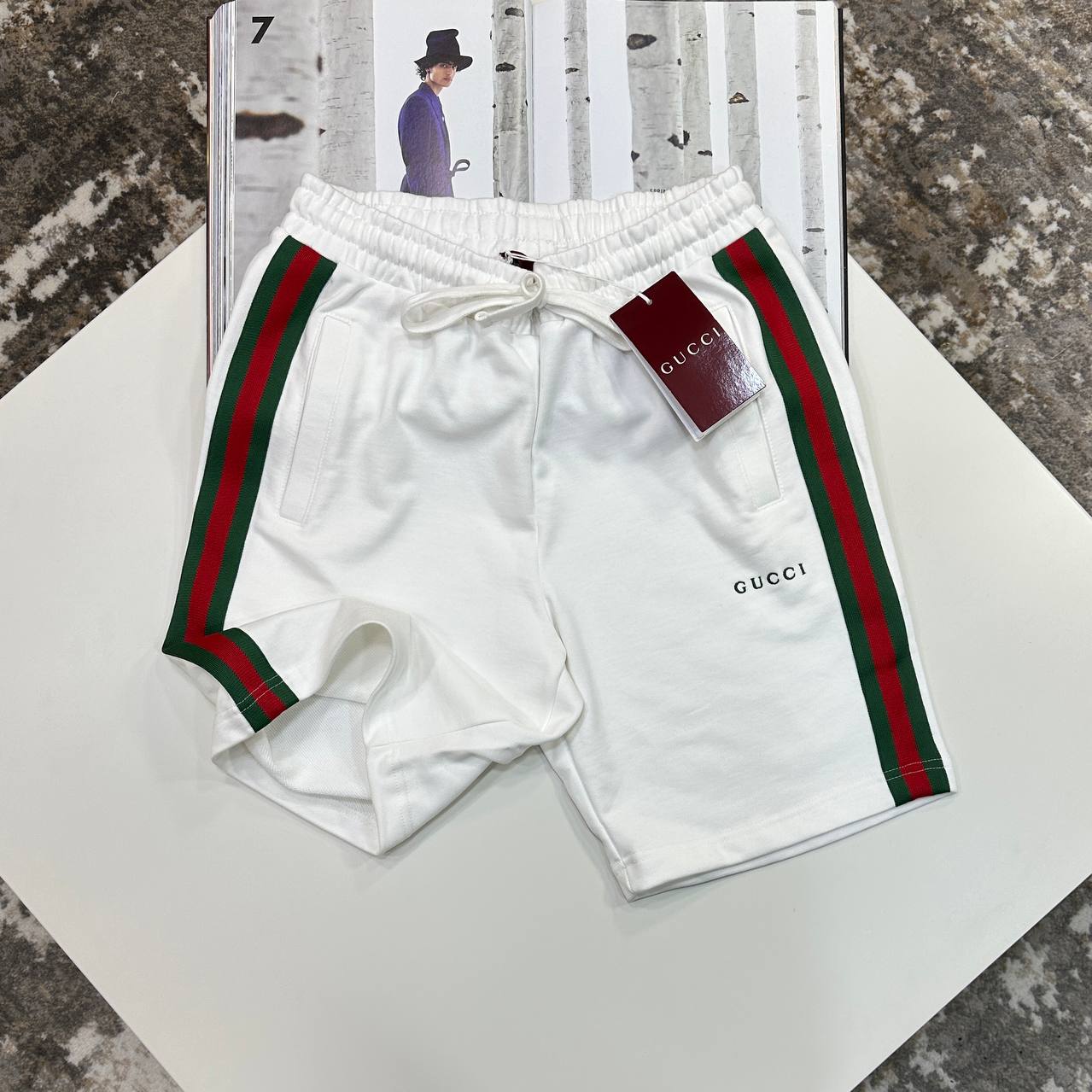 GCI TRACK SHORTS - WHITE