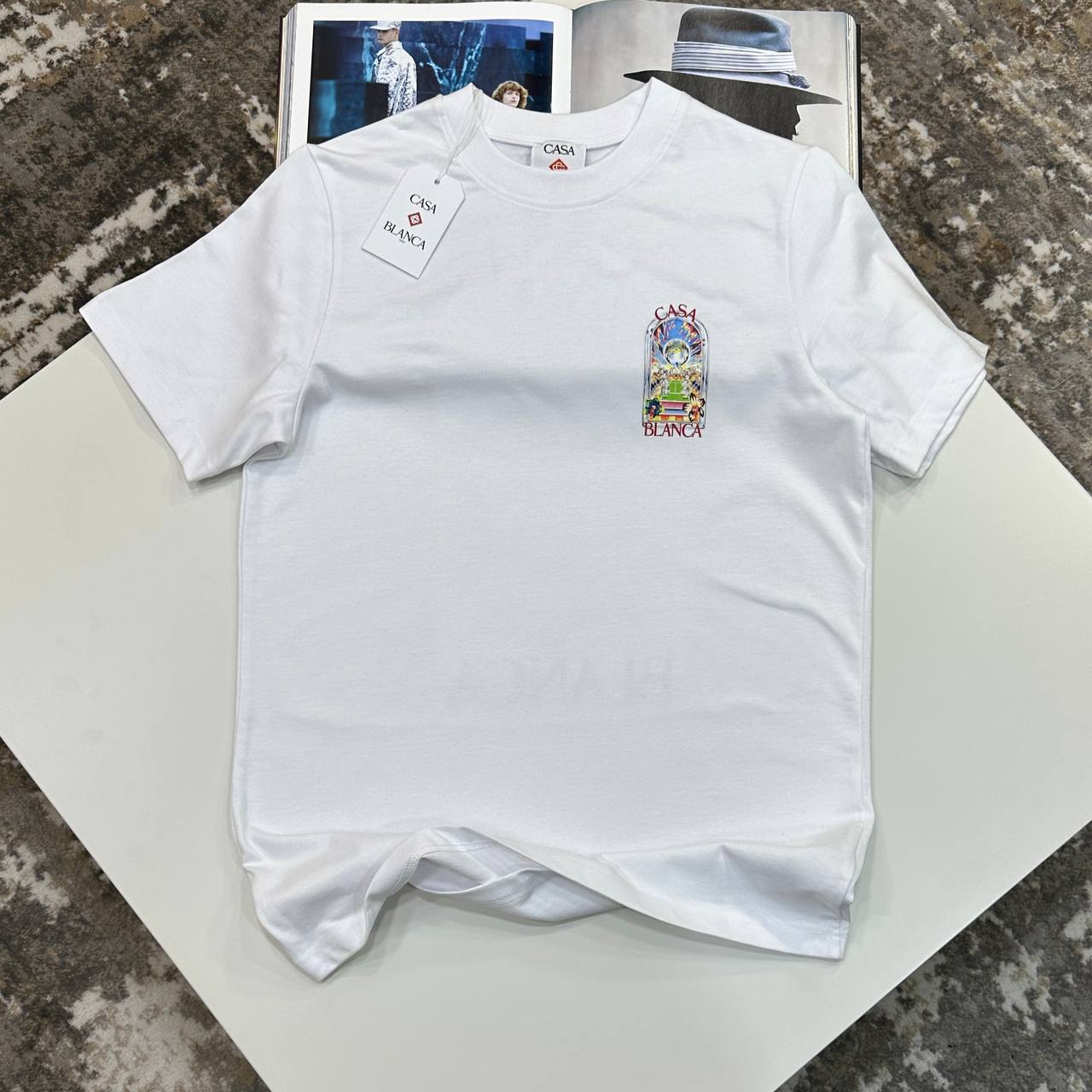 CB TENNIS LANDSCAPE TSHIRT - WHITE