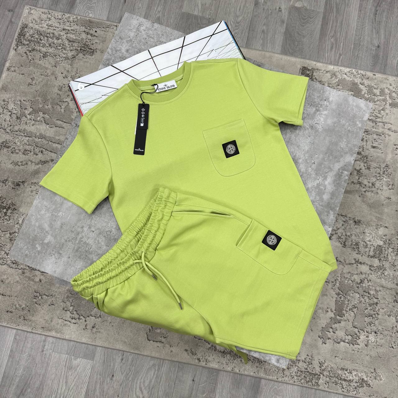 SI SHORT SETS - LIME GREEN