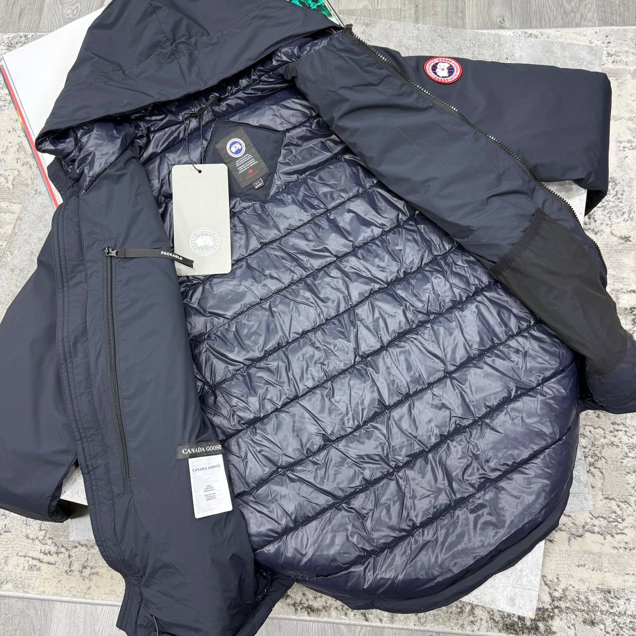 CG LODGE HOODIE JACKET - NAVY