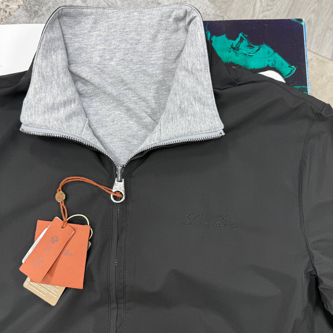 LORO REVERSIBLE JACKET - BLACK/GREY