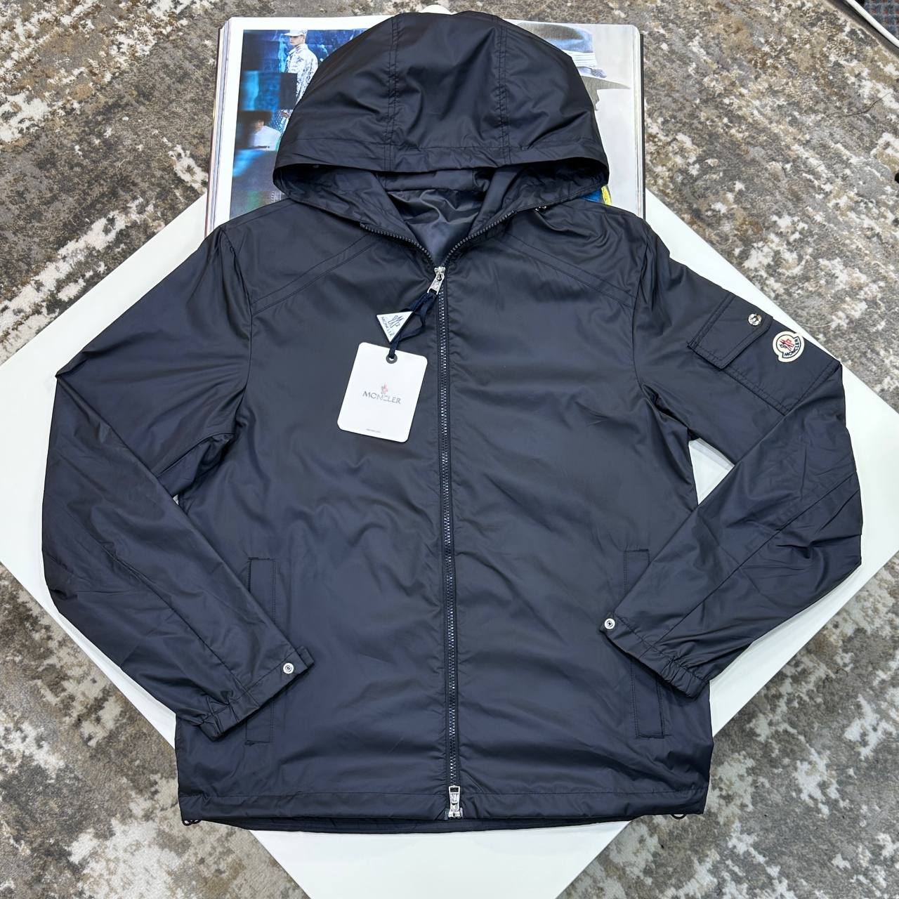 MNCLR ETIACHE WIND JACKET - NAVY