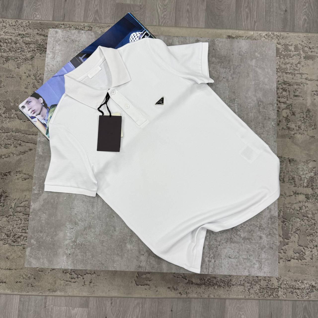 PDA METAL BADGE POLO - WHITE