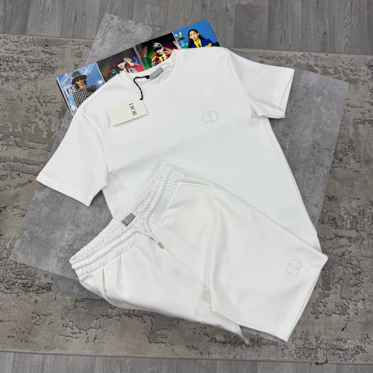 CD ICON SHORT SETS - WHITE