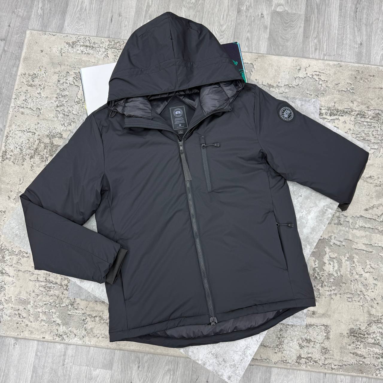 CG LODGE HOODIE JACKET - BLACK