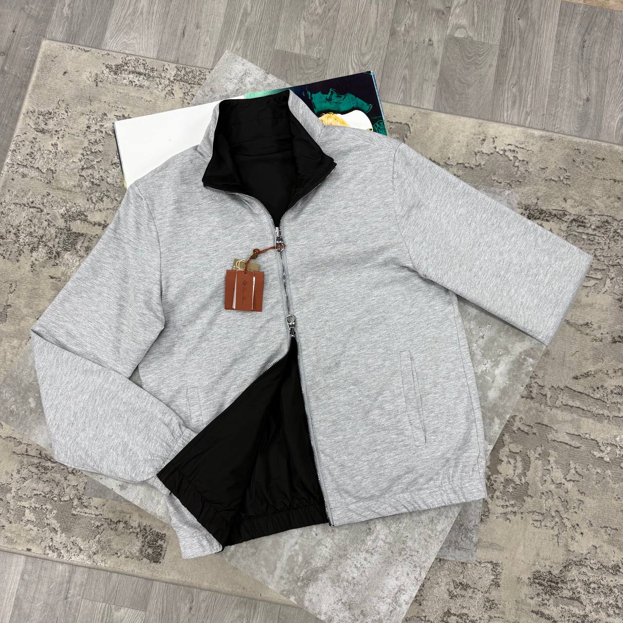 LORO REVERSIBLE JACKET - BLACK/GREY
