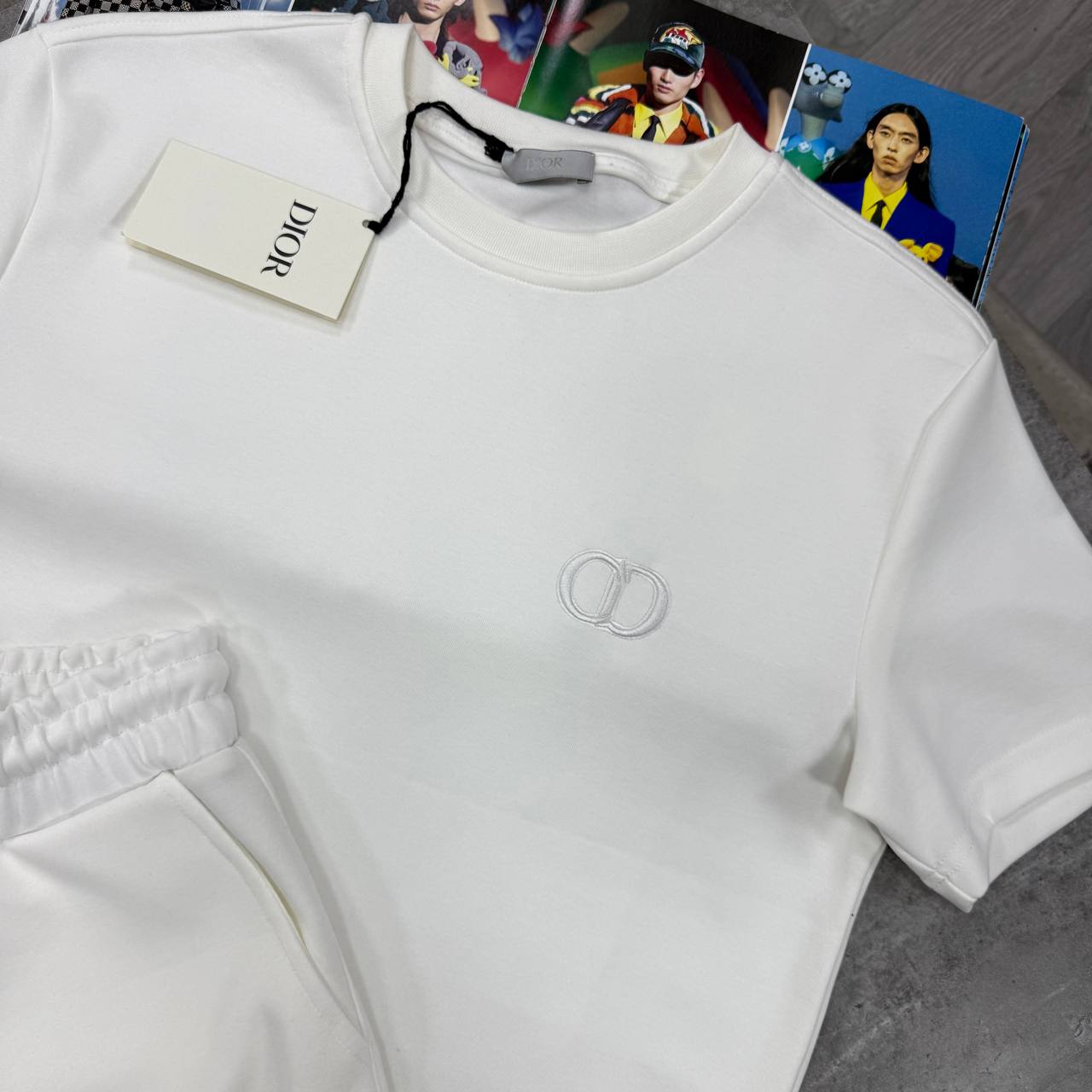 CD ICON SHORT SETS - WHITE