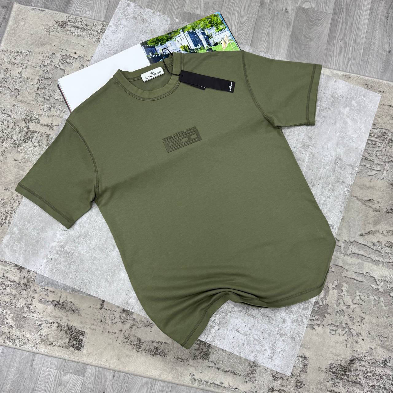 SI LOGO PRINT TSHIRT - OLIVE