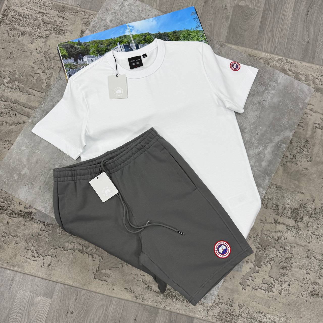 CG SHORT SETS - WHITE / ANTHRACITE